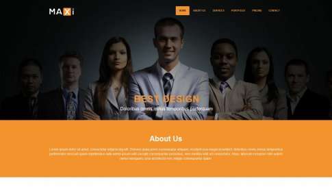 Шаблон дизайна портфолио "Maxi" - фото к элементу №19 от 01.01.2019