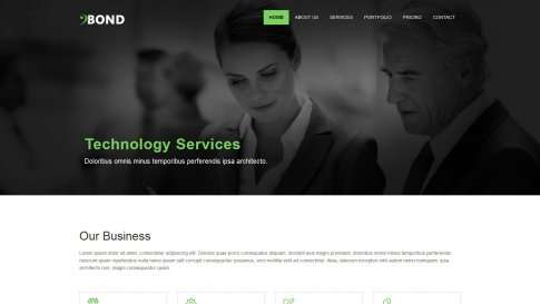 Шаблон дизайна портфолио "Bond" - фото к элементу №5 от 01.01.2019