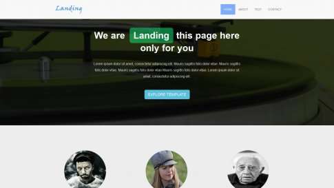 Шаблон дизайна лэндинга "Simple Landing Page" - фото к элементу №15 от 01.01.2019