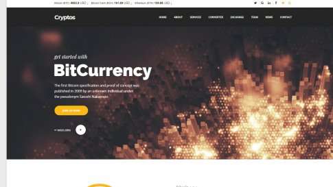 Шаблон лэндинга Cryptos - фото к элементу №17 от 20.12.2018