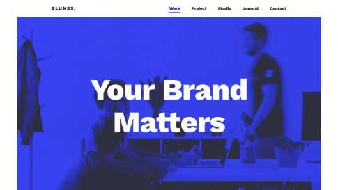 Шаблон дизайна портфолио "Blunes" - фото к элементу №4 от 01.01.2019